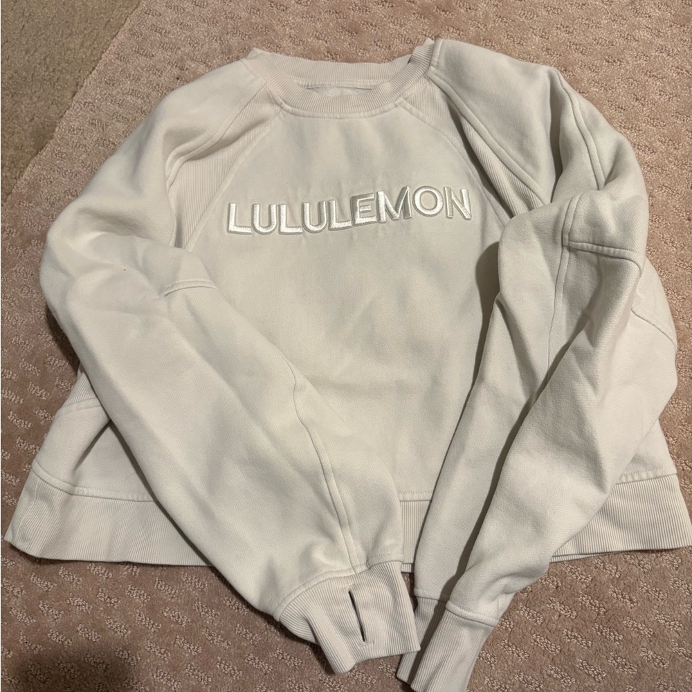 Lululemon bone color Sweatshirt